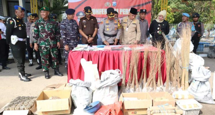 Polres Bangkalan Sita 2 Kuintal Bahan Peledak yang Akan Dibuat Mercon